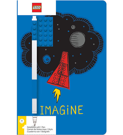 LEGO® Notebook w. Gel Pen - Imagine