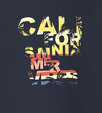 Name It T-shirt - NkmVux - Dark Sapphire/California