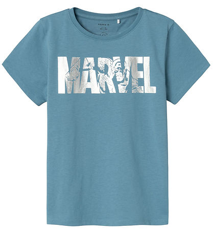 Name It T-Shirt - NkmMango Marvel - Provinzial Blue