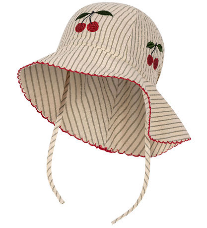 Konges Sljd Sun Hat - Ellie - Tea Stripe