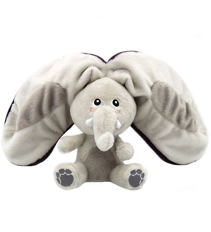 Flipetz Soft Toy - Velvet The Elephant Eggplant - 20 cm