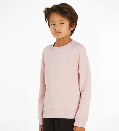 Calvin Klein Sweatshirt - Mono Mini Badge - Sepia Rose