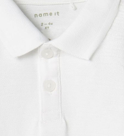 Name It Corps polo k/ - NbmHaddo - Bright White