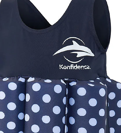 Konfidence Sundföt - UV40+ - Dökkblátt/Polka