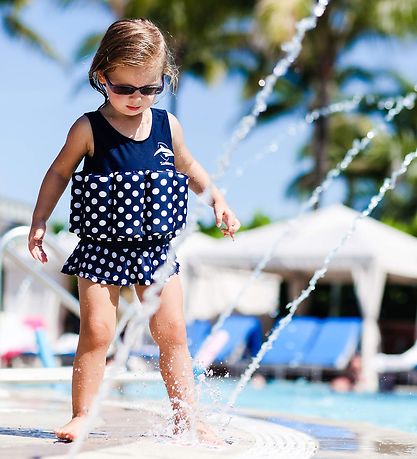 Konfidence Swimsuit - UV40+ - Navy/Polka