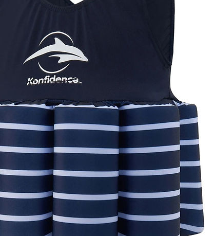 Konfidence Baddräkt - UV40+ - Marinblå Blue/Breton