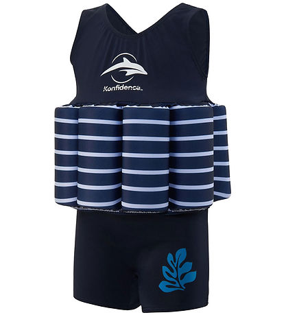Konfidence Baddräkt - UV40+ - Marinblå Blue/Breton