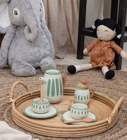 Sebra Spela te-Set - Trä - Classic+ White/Sage