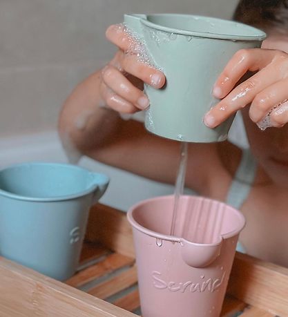 Scrunch Bath Buckets - 3-Pack - Sage Green/Dusty Rose/Duck Egg B