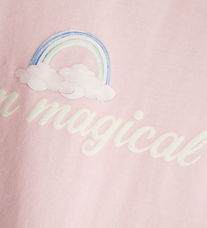 Name It T-shirt - NmfHejsa - Parfait Pink m. Rainbow