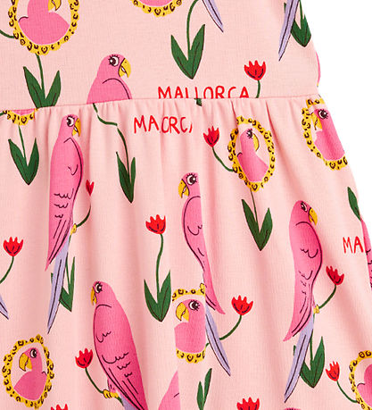 Mini Rodini Dress - Parrot Aop - Pink