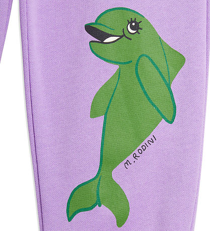 Mini Rodini Sweatpants - Dolphin - Purple