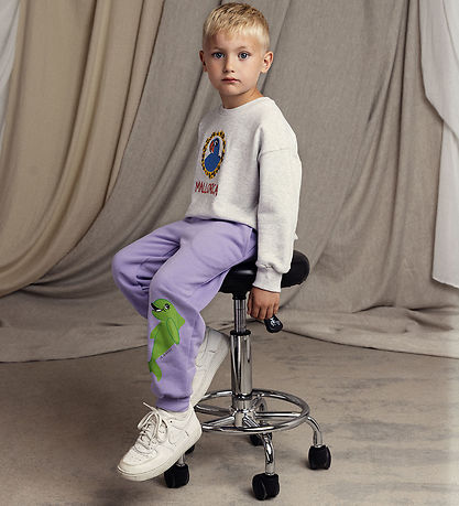 Mini Rodini Sweatpants - Dolphin - Purple