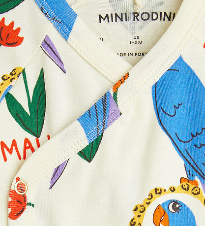 Mini Rodini Set - Trousers/Bodysuit - Parrots Aop - Multi