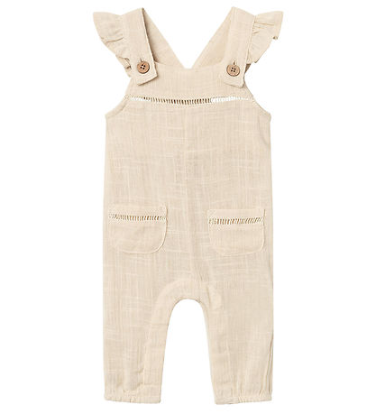 Lil' Atelier Overalls - NbfHalla - Bleached Sand w. Structure