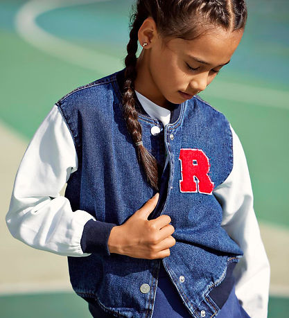 Kids Only Bomber Jacket - KogBowie - Medium+ Blue Denim