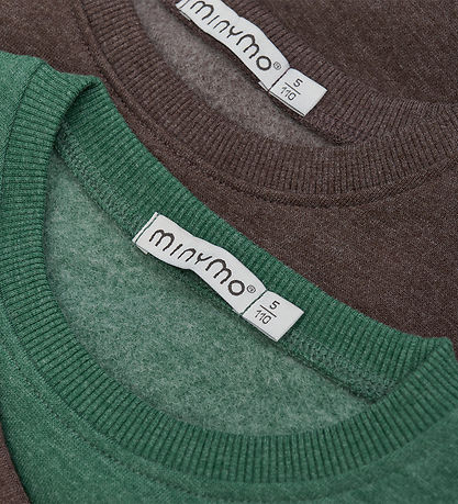 Minymo Sweat-shirt - 2 Pack - Hunter Green