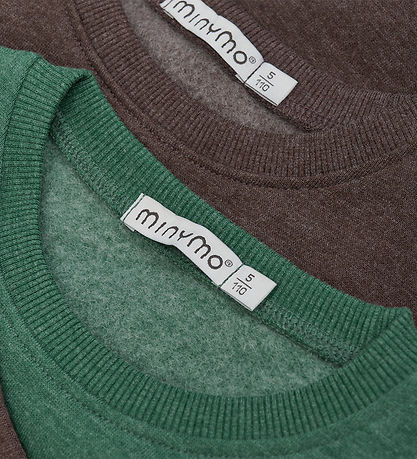 Minymo Sweatshirt - 2er-Pack - Hunter Green