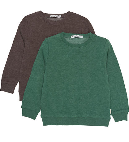 Minymo Sweat-shirt - 2 Pack - Hunter Green