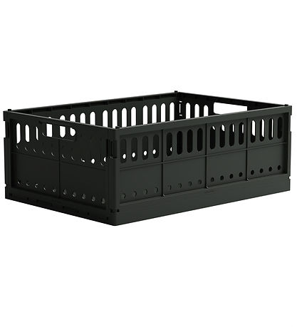 Made Crate Foldable Box - Maxi - 48x33x17.5 cm - Washed Black Sw