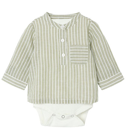 Name It Shirt Bodysuit L/æ - NbmHilom - Oil Green