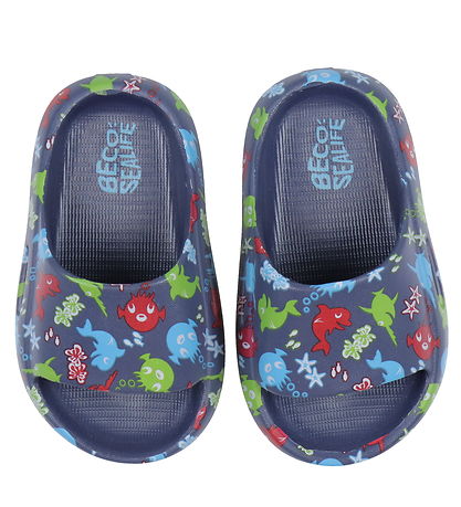 BECO Flip Flops - Sealife - Blue