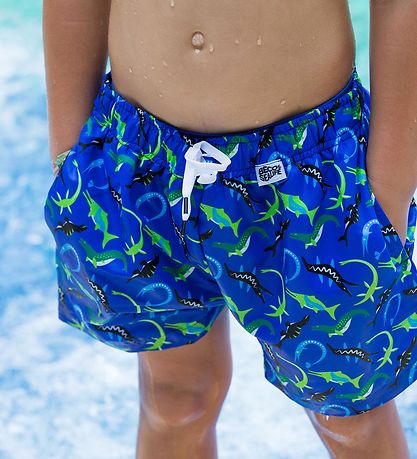 BECO Swim Trunks - Ocean Dinos - Blue