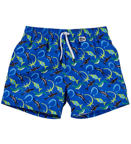 BECO Sund stuttbuxur - Ocean Dinos - UV50+ - Blár