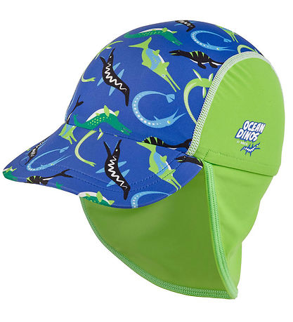 BECO Sun Hat - Ocean Dinos - UV50+ - Blue/Green