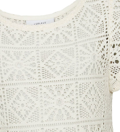 Grunt Stuttermabolur - Silia - Off White