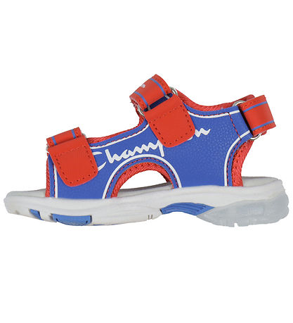 Champion Sandales av. Lumire - Wave B TD - Bleu/Rouge