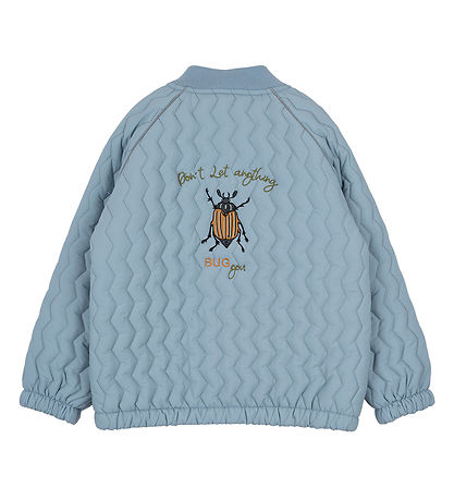 Mikk-Line Bomberjacka - Blekt Denim m. Beetle