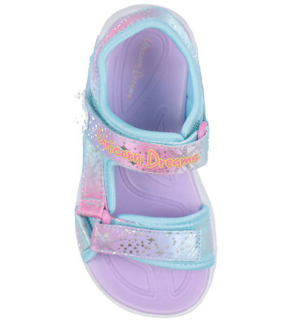Skechers Sandals w. Lights - Unicorn Dreams - Purple Multicolour