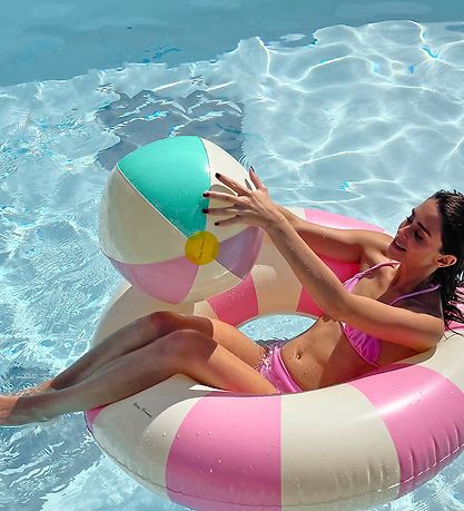 Petites Pommes Beach Ball - 45 cm - Otto - Menthe/Violet/Pink