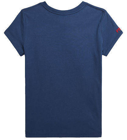 Polo Ralph Lauren T-Shirt - Rustikal Navy m. Flagge