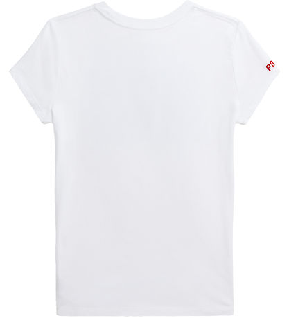 Polo Ralph Lauren T-Shirt - Blanc av. Drapeaux