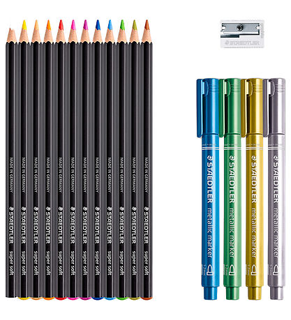 Staedtler Tekenset - Zwart/Wit - 17 Onderdelen