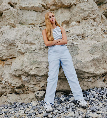 LMTD Trousers - Linen/Viscose - NlfHill - Heather