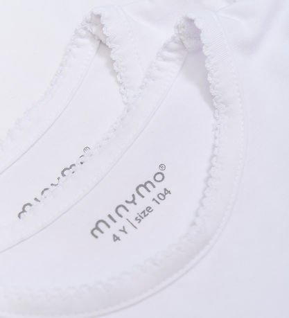 Minymo T-Shirt - 2er-Pack - White