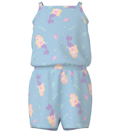 Barboteuse d'Été Name It - NmFVigga - Chambray Blue/Sirènes