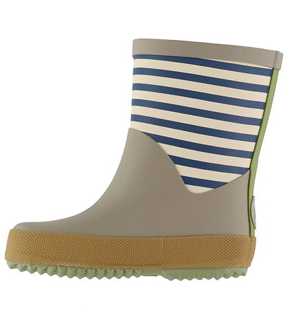 Wheat Rubber Boots - Juno - Blue Stripe