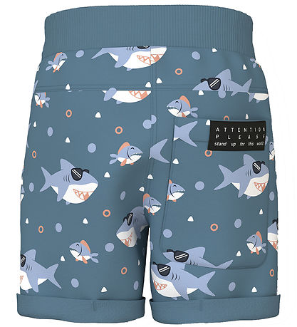 Name It Sweat Shorts - Noos - NmmVermo - Provincial Blue/Sharks