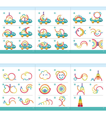 Kinder and Kids Pull Along Toy - Rainbow CombæLeon w. Multi Func