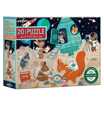 Eeboo Puzzlespiel - 20 Teile - 28x38 cm - Der Raum