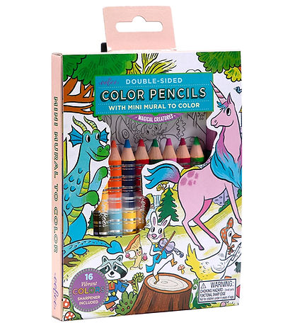 Eeboo Colouring Pencils - 8 pcs - Magical Creatures w. Drawing