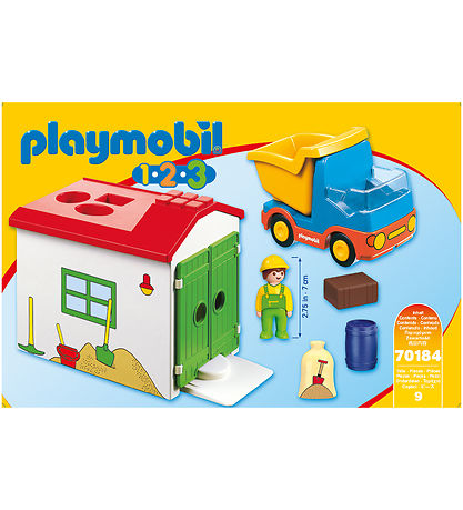 Playmobil 1.2.3 - Garbage truck - 70184 - 9 Parts