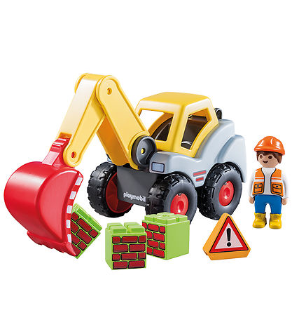 Playmobil 1.2.3 - Excavator - 70125 - 6 Parts