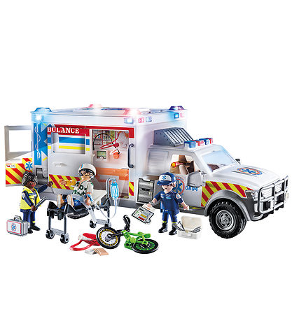 Playmobil City Action - American Ambulance - 70936 - 93 Parts
