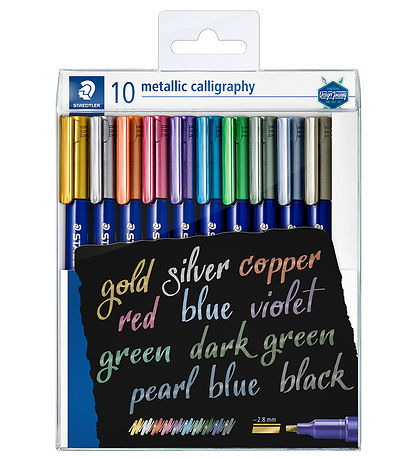 Staedtler Tússlitir - Metallic Calligraphy - 2,8 mm - 10 Stk.