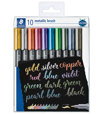 Staedtler Tússlitir - 10 Stk. - Metallic Calligraphy - 1-6 mm